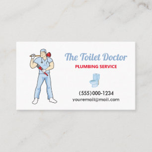 RVVS (Funny Plumber Doktor Contraktortjänst) Visitkort