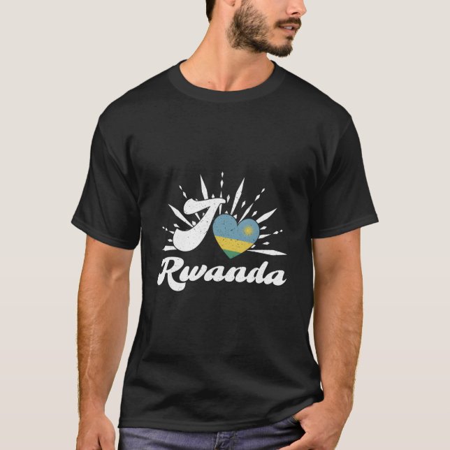 Rwanda Afrika Afrikansk Rwandisk Kigali Semester T Shirt (Framsida)