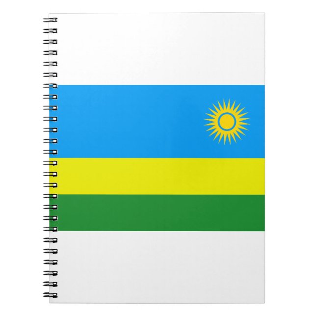 rwanda flagga anteckningsbok (Framsidan)