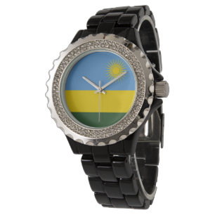 Rwanda flagga armbandsur