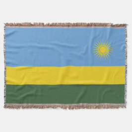 Rwanda flagga filt