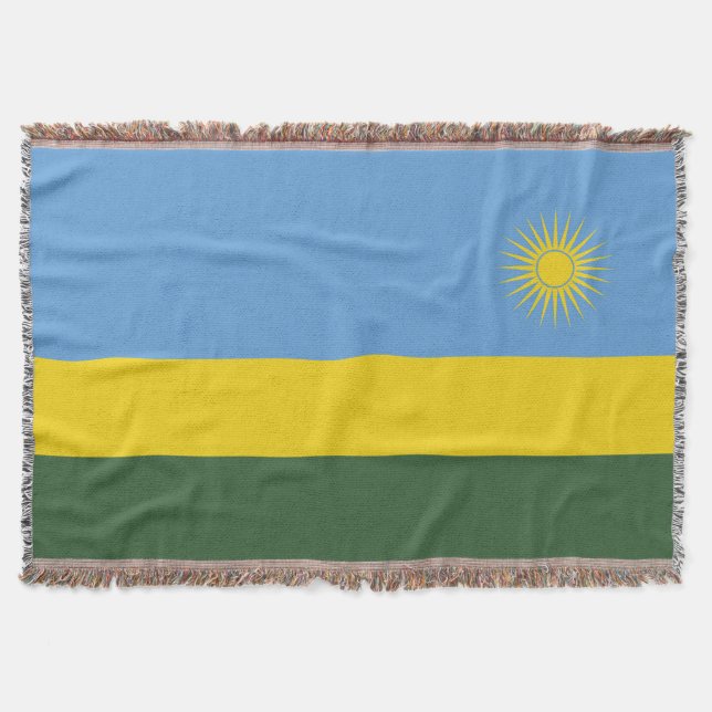 Rwanda flagga filt (Framsidan)