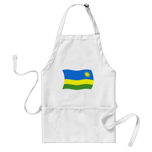 Rwanda Flagga Förkläde (Framsidan)