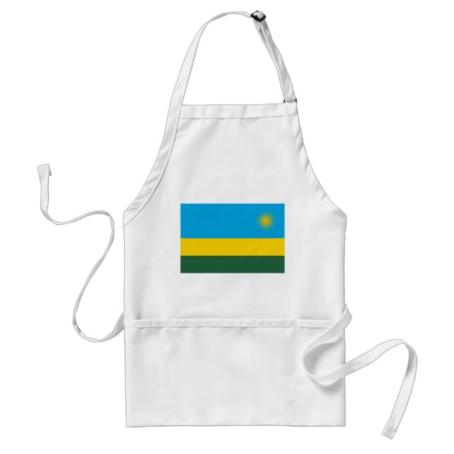 Rwanda Flagga Förkläde (Framsidan)