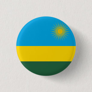 Rwanda Flagga Knapp