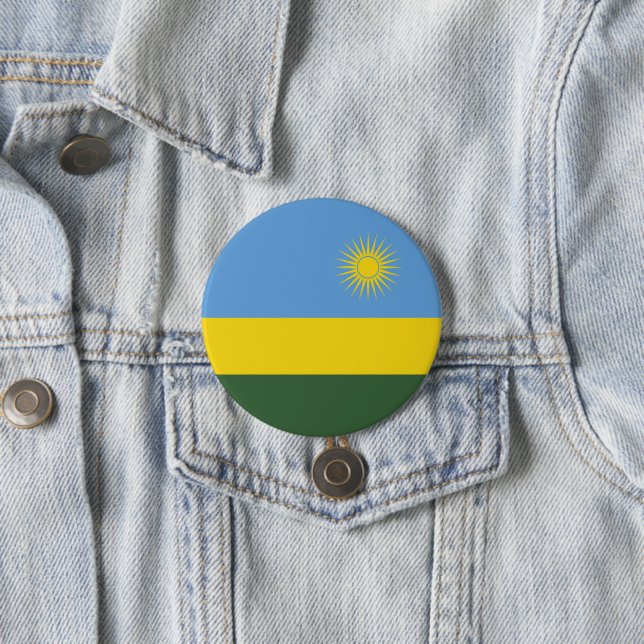Rwanda flagga knapp (In Situ)