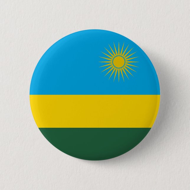 Rwanda Flagga Knapp (Framsida)