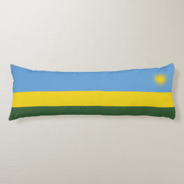 Rwanda flagga kroppskudde