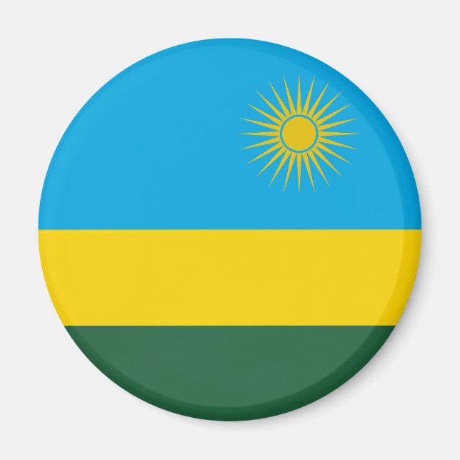 Rwanda flagga magnet (Framsidan)