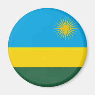 Rwanda Flagga Magnet
