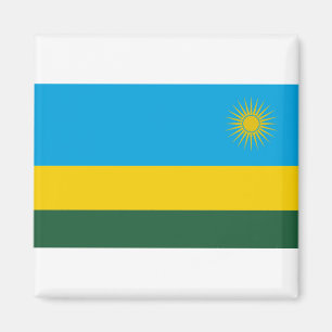 Rwanda Flagga Magnet