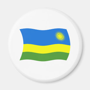 Rwanda Flagga Magnet