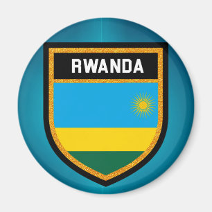 Rwanda Flagga Magnet