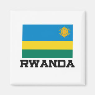 Rwanda flagga magnet