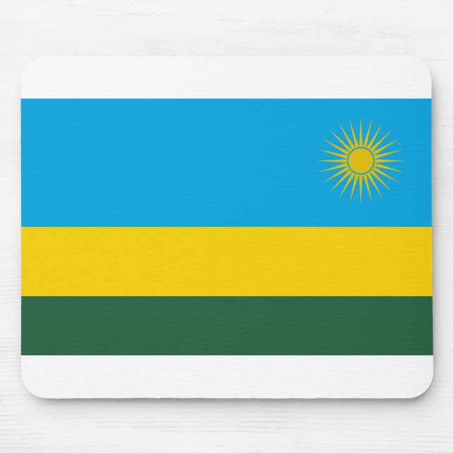 Rwanda Flagga Musmatta (Framsidan)