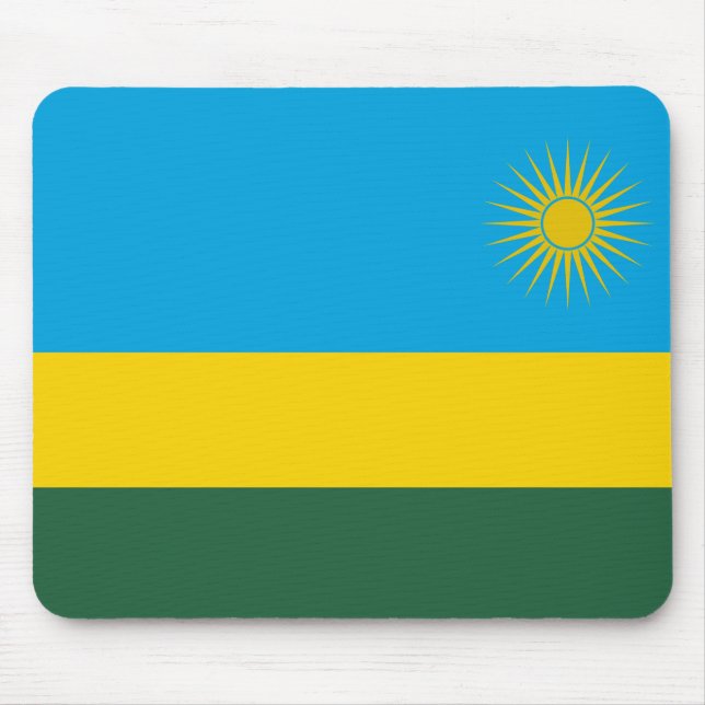 Rwanda Flagga Musmatta (Framsidan)