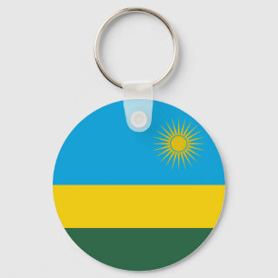 Rwanda Flagga Nyckelring