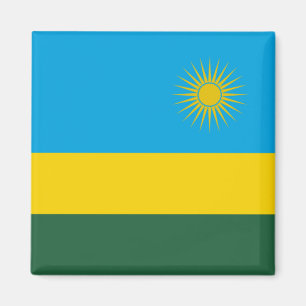 Rwanda Flagga (Rwanda) (afrikanska Land) Magnet