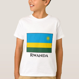 Rwanda Flagga T Shirt