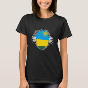 Rwanda Flagga T Shirt