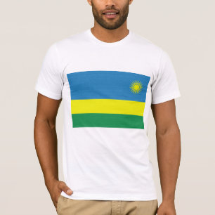 Rwanda flagga tee