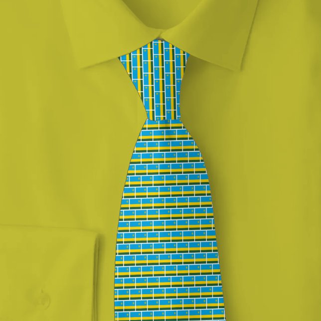 Rwanda Flagga Tegel Mönster Slips (Skapare uppladdad)