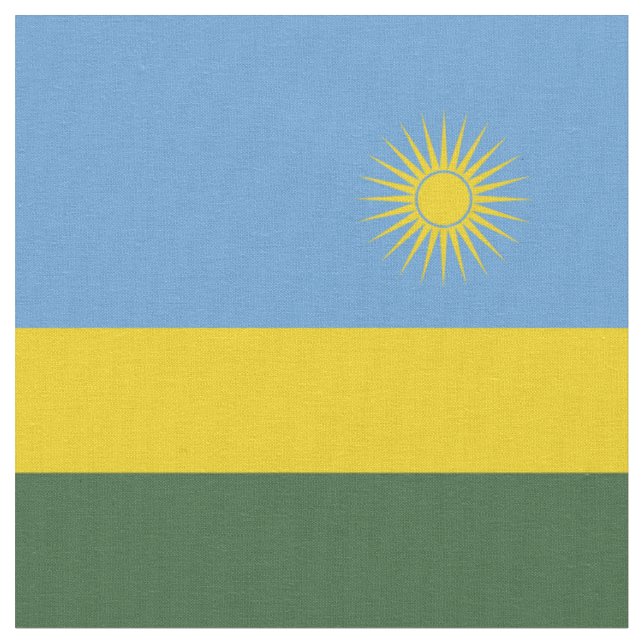 Rwanda flagga tyg (Närbild)