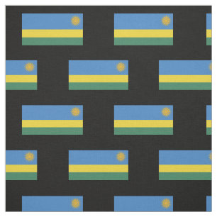Rwanda Flagga Tyg