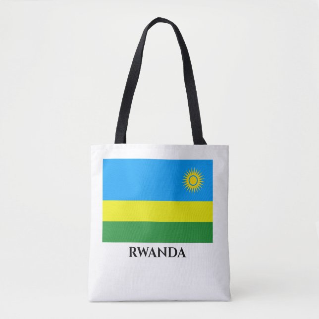 Rwanda Flagga Tygkasse (Framsida)