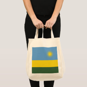 Rwanda flagga tygkasse