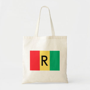 Rwanda flagga tygkasse