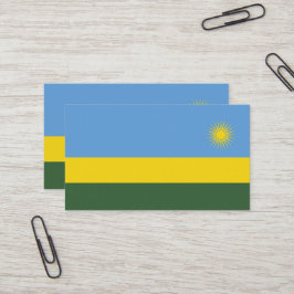 Rwanda flagga visitkort
