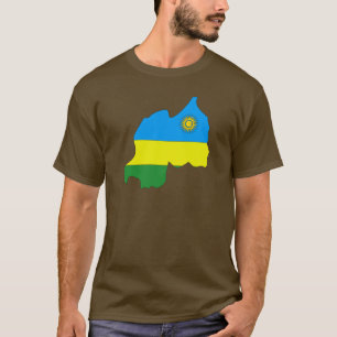 Rwanda flaggakarta tee shirt