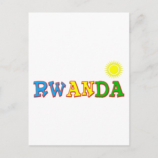 Rwanda Goodies Vykort (Framsida)