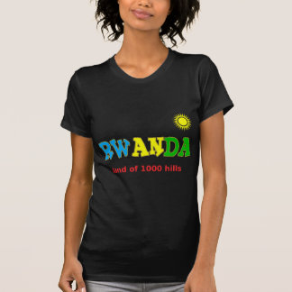 Rwanda landet av 1000 backar t-shirt