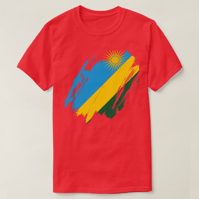Rwanda Repubulika yx27u Rwanda Rpublique du Rwanda T Shirt (Design framsida)