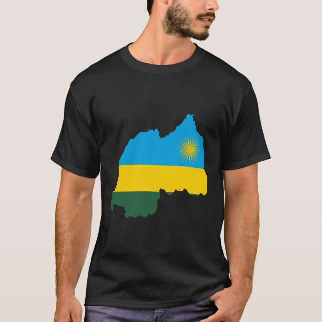 RWANDA Speciella Äventyr Anpassade Black T Shirt (Framsida)