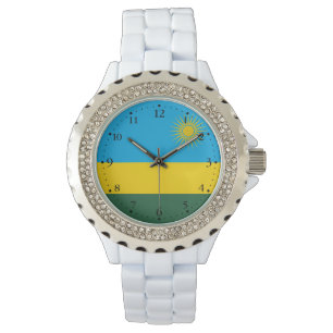 Rwandaflagga Armbandsur