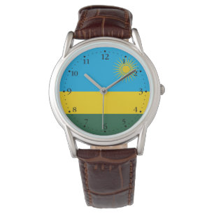 Rwandaflagga Armbandsur