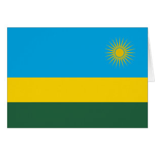 Rwandaflagga Hälsningskort