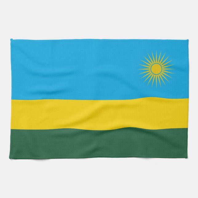 Rwandaflagga Kökshandduk (Horisontell)