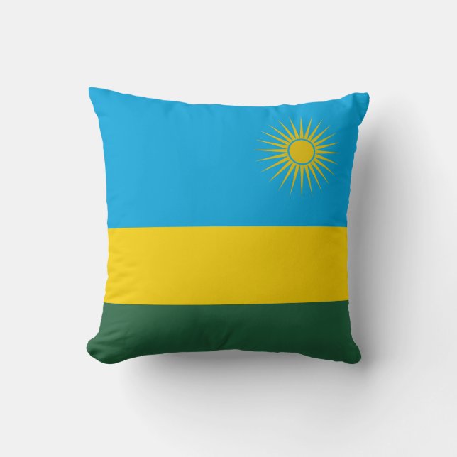 Rwandaflagga Kudde (Framsida)