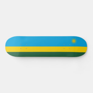 Rwandaflagga Mini Skateboard Bräda 18,5 Cm