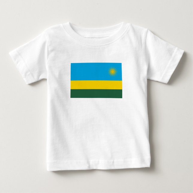 Rwandaflagga T Shirt (Framsida)