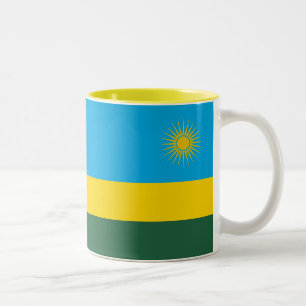 Rwandaflagga Två-Tonad Mugg
