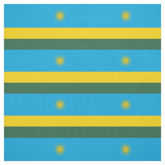 Rwandaflagga Tyg (Provkarta)