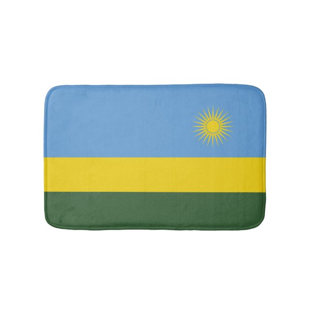 Rwandas flagga badrumsmatta (Framsidan)