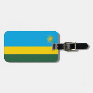 Rwandas flagga bagagebricka