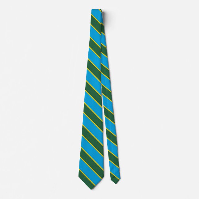Rwandas Flagga Elegant Patriotic Neck Tie Slips (Framsida)