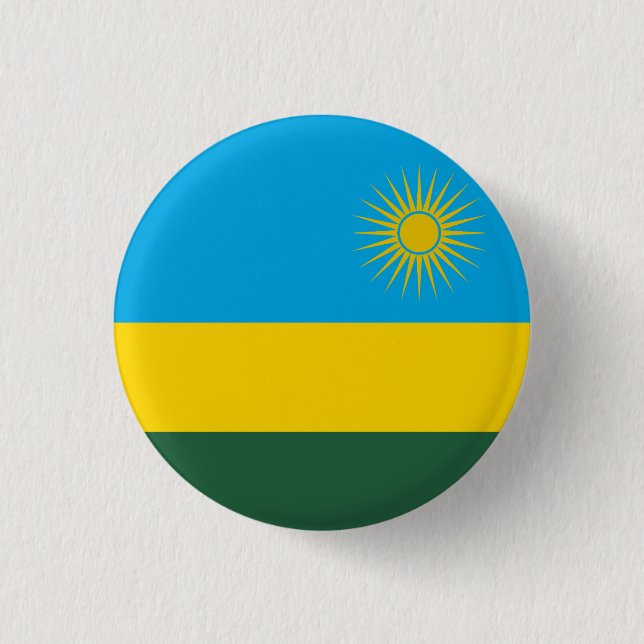 Rwandas flagga knapp (Framsida)